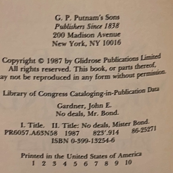 No Deals, Mr. Bond book Ian Fleming - Picture 3 of 6